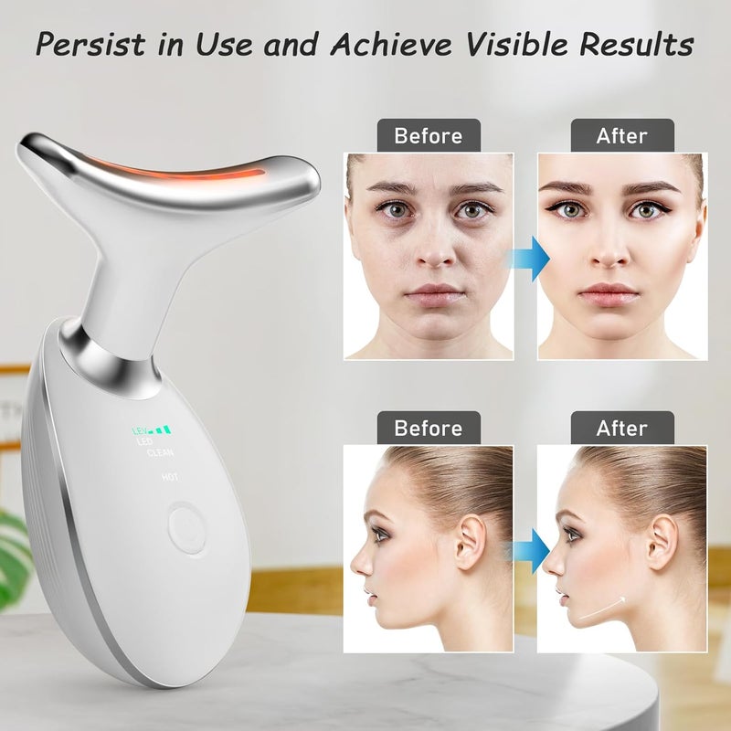 Jinstyles Neck and Face Skin Care Tool, Improve, Firm, Tightening and Smooth, White - Image 5
